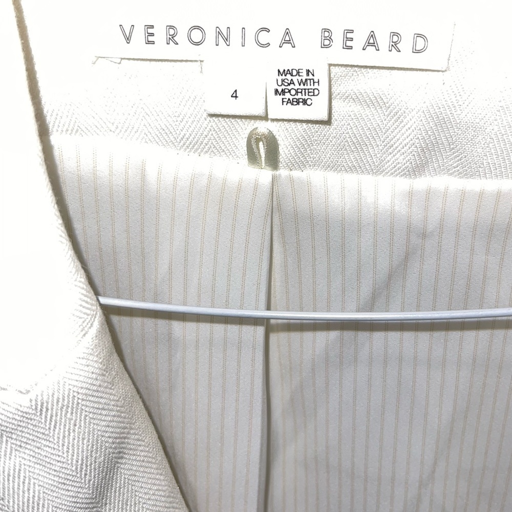 Veronica Beard Cream Double-Breasted Blazer - Picture 6 of 9